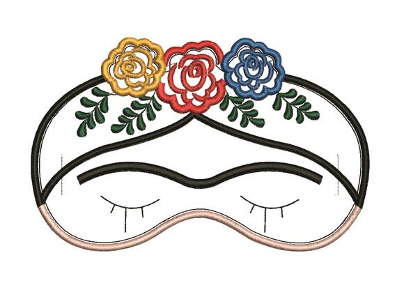Matriz De Bordado Frida_11 Mascara Aplique