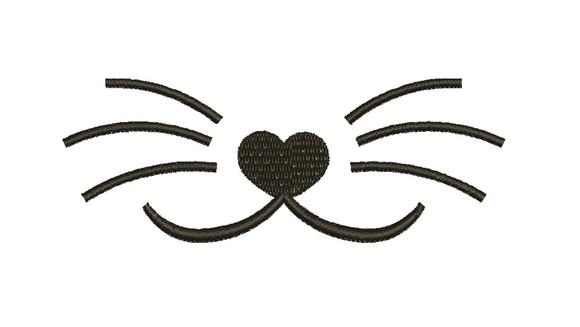 Matriz de Bordado Gatinho para Mascara