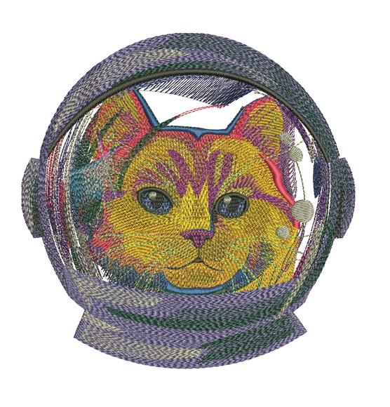 Matriz de Bordado Gato Astronauta
