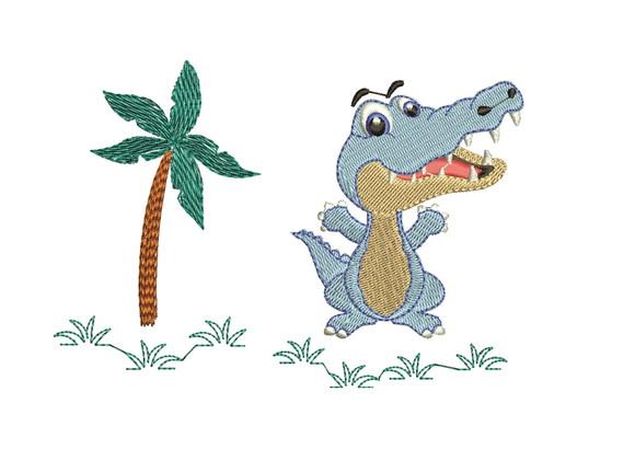 Matriz de Bordado Jacaré