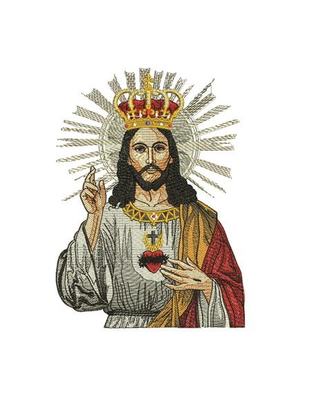 Matriz de Bordado Jesus Rei