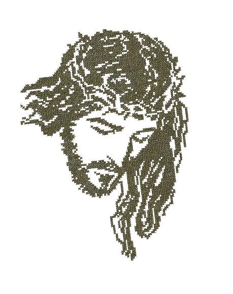 Matriz de bordado Jesus Ponto Cruz