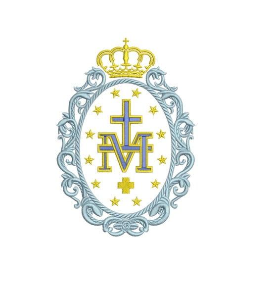 Matriz de Bordado Medalha Milagrosa