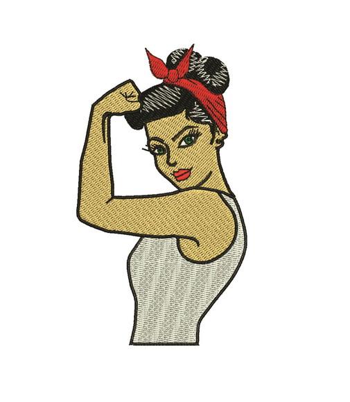Matriz de Bordado Mulher Forte