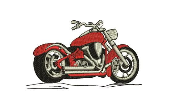 Matriz de Bordado Moto Chopper