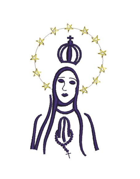Matriz de Bordado Nossa Senhora de Fatima 02