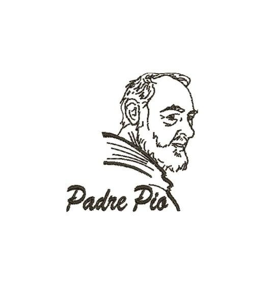 Matriz de Bordado Padre Pio