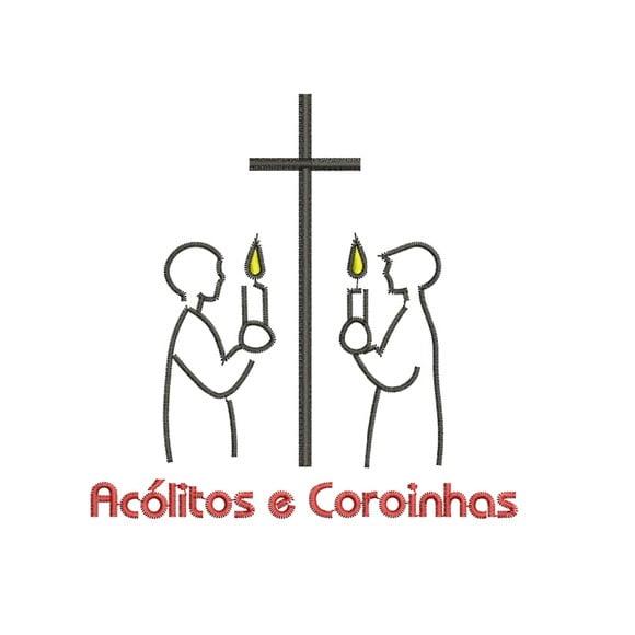 Matriz de Bordado Pastoral Acólitos e Coroinhas
