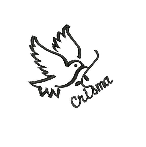Matriz de Bordado Pomba Crisma