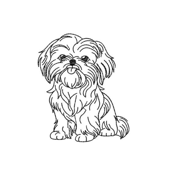 Matriz de Bordado Shih-tzu 02