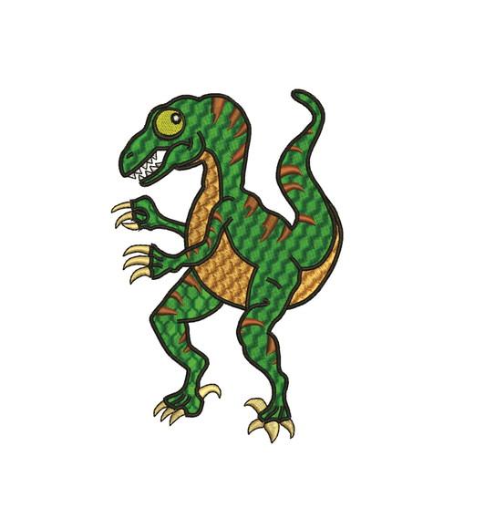 Matriz de bordado Velociraptor