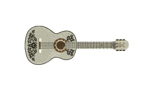 Matriz de Bordado Violão Coco