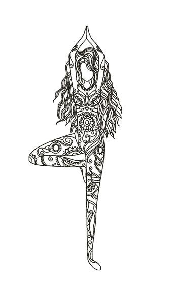Matriz de Bordado Yoga 03