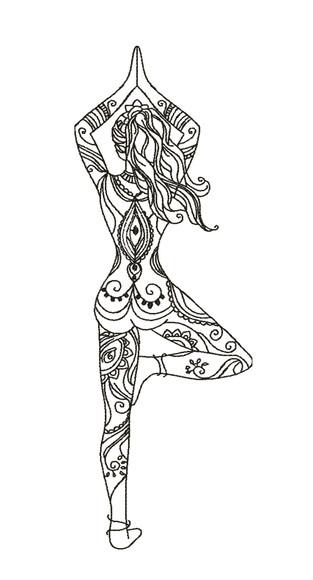 Matriz de Bordado Yoga 04