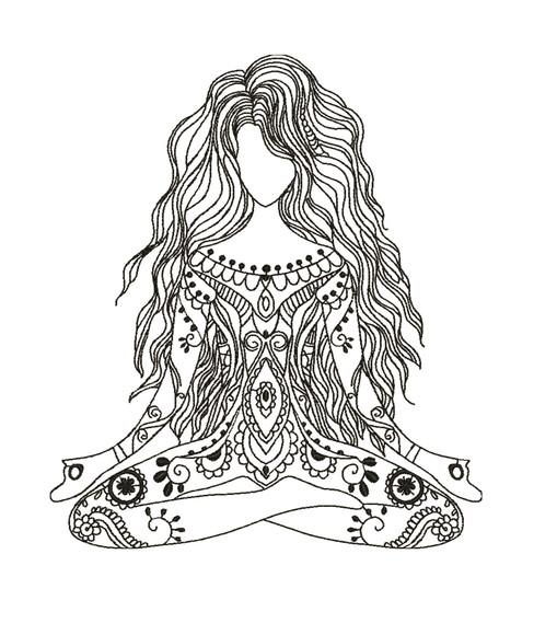 Matriz de Bordado Yoga 06