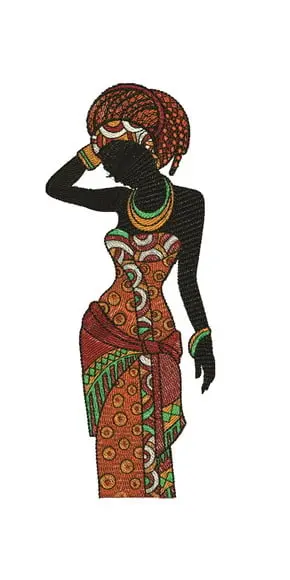 Matriz de Bordado Africana 03