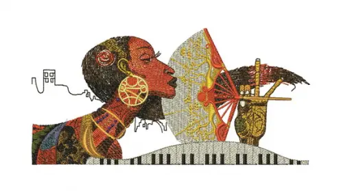 Matriz de Bordado Africana 01
