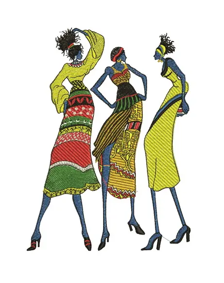 Matriz de Bordado Africana 04