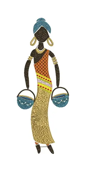 Matriz de Bordado Africana 13