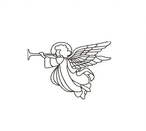 Matriz de Bordado Anjo 03