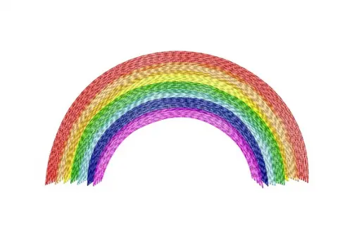 Matriz de Bordado Arco Íris