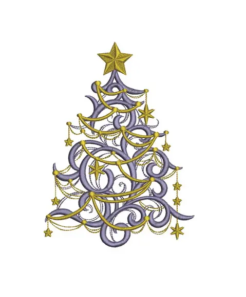 Matriz de Bordado Arvore de Natal 03