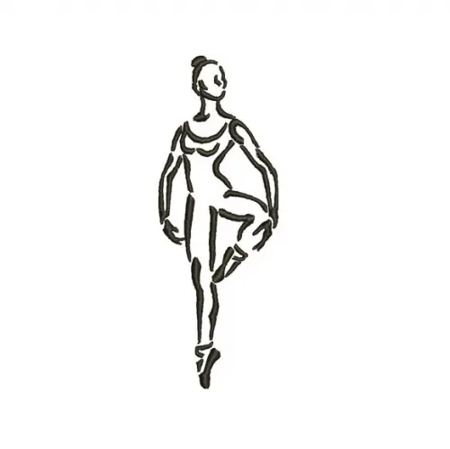 Matriz de bordado Bailarina Ballet 01