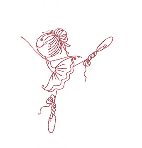 Matriz de bordado Bailarina Ballet 16