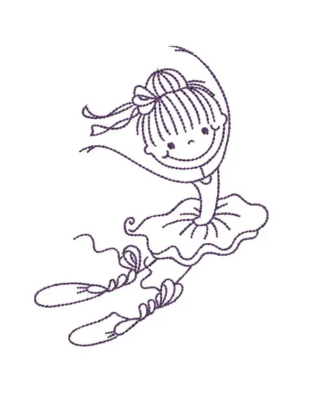 Matriz de bordado Bailarina Ballet 17