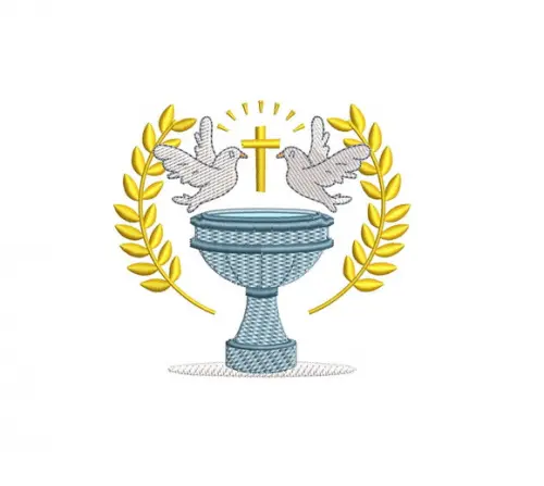 Matriz de Bordado Batismo 01