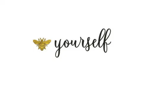 Matriz de bordado Bee yourself