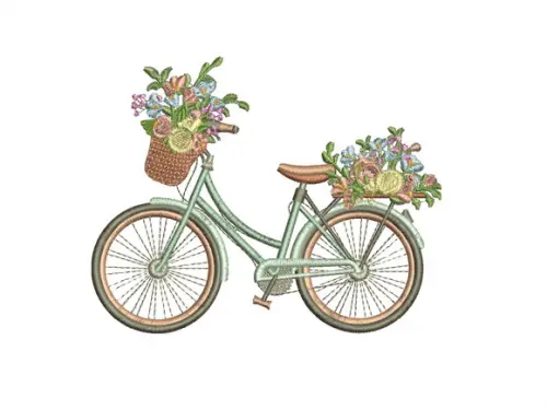 Matriz de Bordado Bicicleta 04