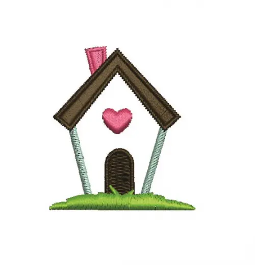 Matriz de bordado Casinha 01