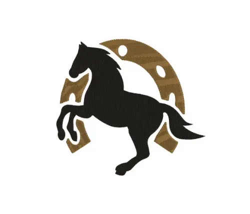 Matriz de bordado Cavalo e Ferradura 03