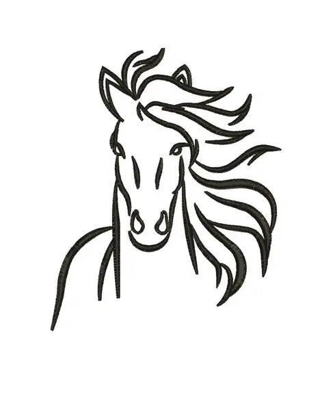 Matriz de bordado Cavalo_06