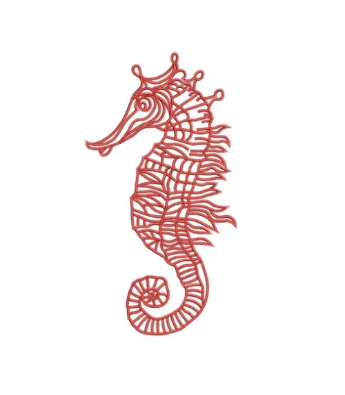 Matriz de Bordado Cavalo Marinho 03