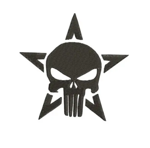 Matriz de Bordado Caveira Estrela