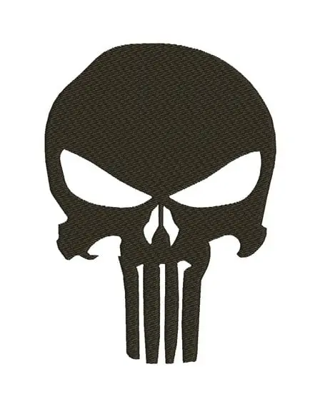 Matriz de Bordado Caveira Justiceiro