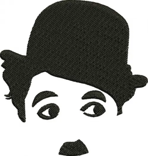 Matriz de Bordado Charlie Chaplin