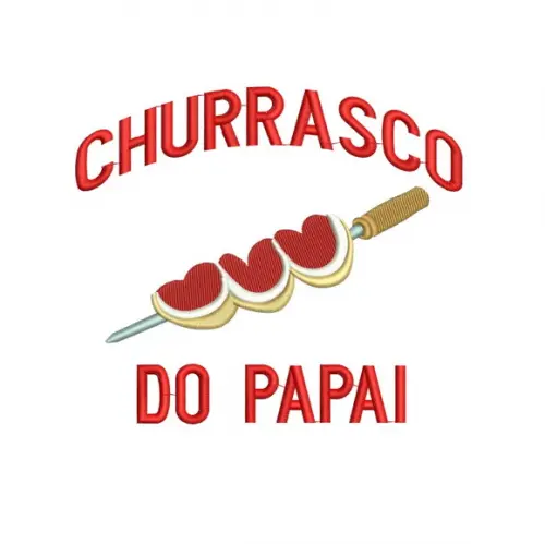 Matriz de Bordado Churrasco do Papai