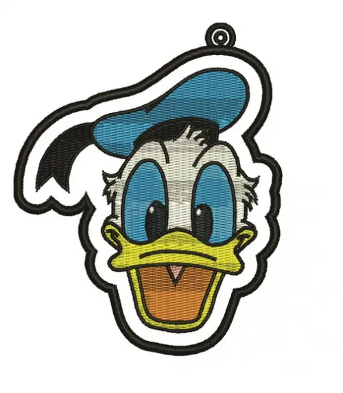 Matriz de Bordado Chaveiro Pato Donald