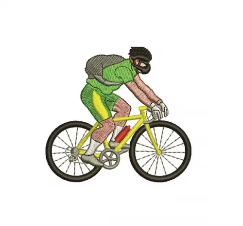 Matriz de bordado Ciclista 01