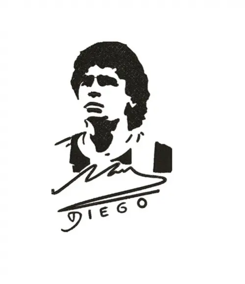Matriz de Bordado Diego Maradona