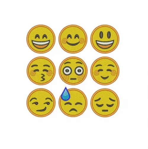 Matriz de Bordado Emojis