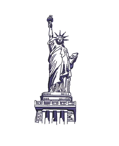 Matriz de bordado Estatua da liberdade