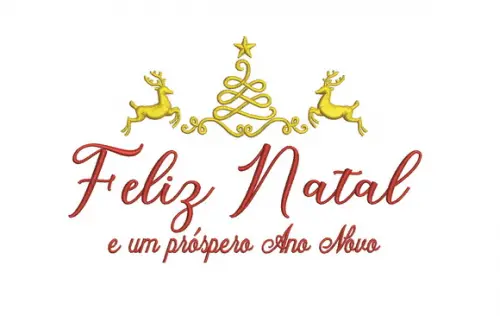 Matriz de Bordado Feliz Natal 03