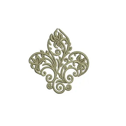 Matriz de Bordado Flor de Lis 01