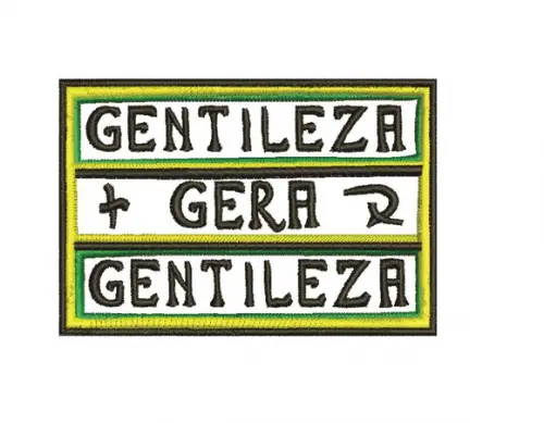 Matriz de Bordado Gentileza Gera Gentileza