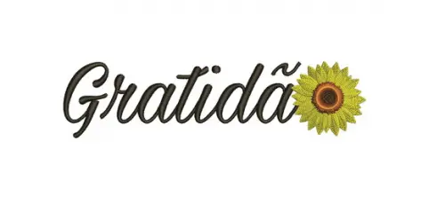Matriz de bordado Gratidão