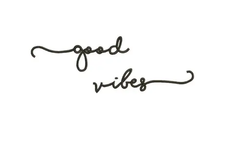 Matriz de bordado Good Vibes